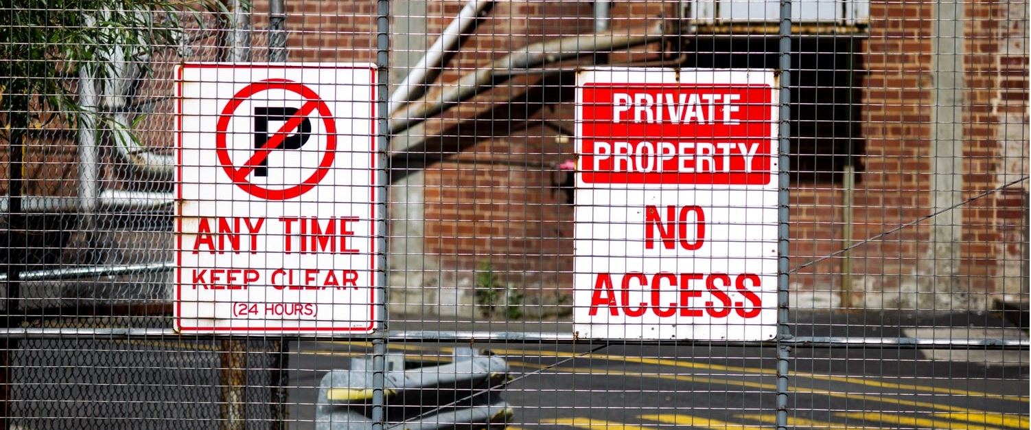 Private Property Construction Signs
