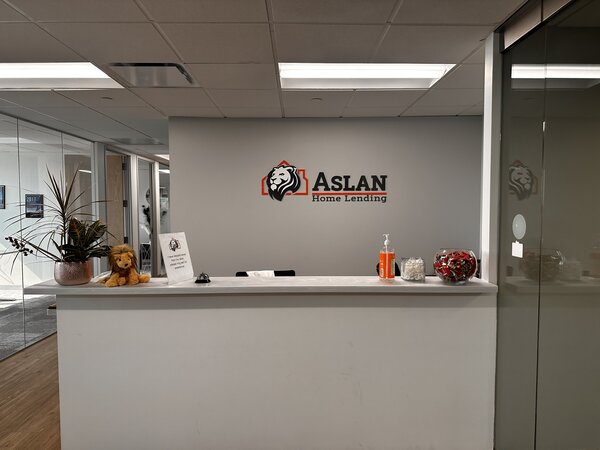 ASLAN Home Lending Office Personalised Acrylic Signs Denver