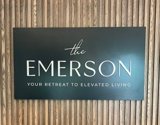 Indoor signage with directory and wayfinding system helping property managers improve tenant satisfaction and property value.